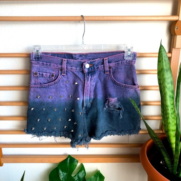 Levi’s 550ombré tie dye cut off shorts